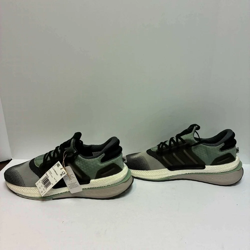 Adidas X_PLRBOOST Running Shoes Mens 12 Silver Green ID9435 Sneakers